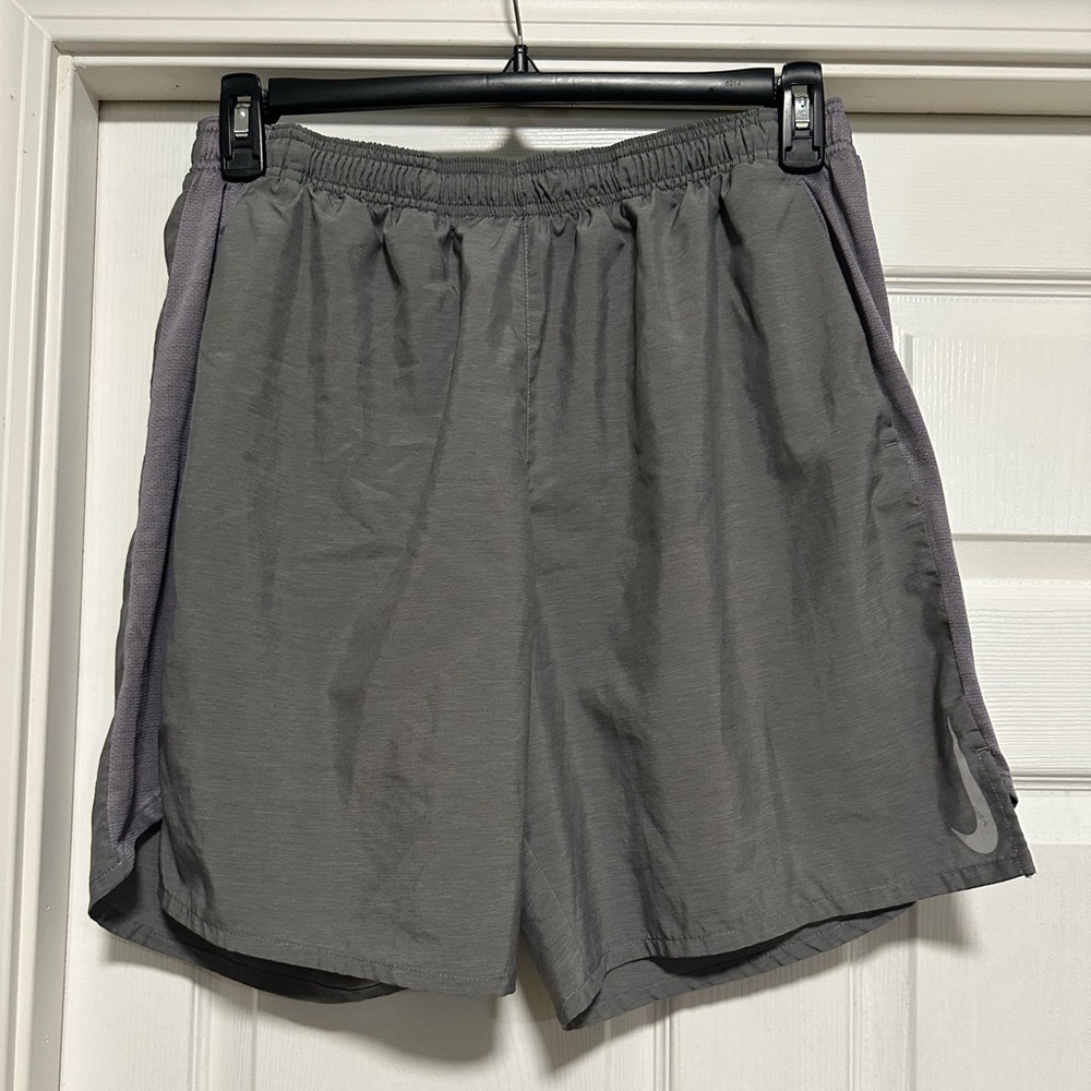 Nike Dri-Fit Gray Breathable Shorts with Underwear Lining, Men's Size XL